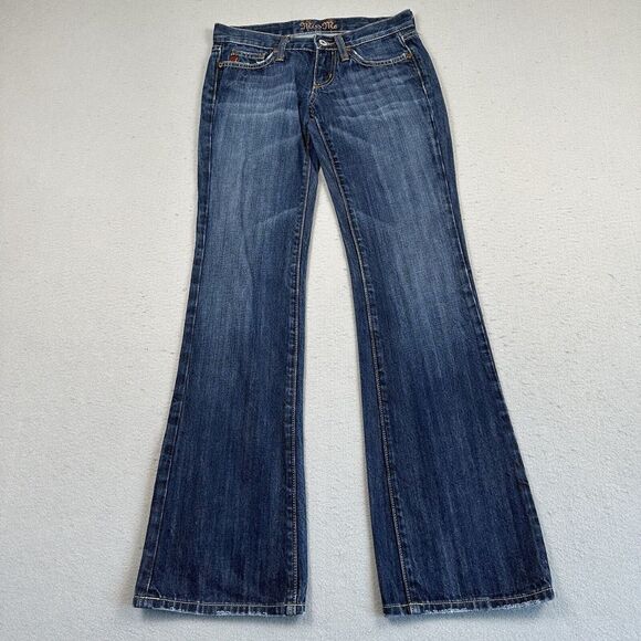 Miss Me Marilyn Jeans Womens 26 Blue Denim‎ Bootcut Dark Wash Low Rise Pants - Picture 8 of 16